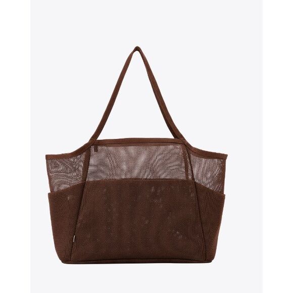BEIS NWT The Mesh Beach Tote in Maple Brown - Picture 4 of 5